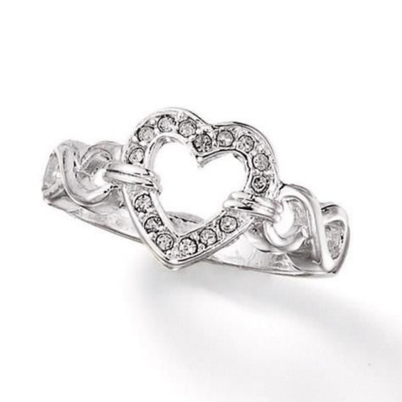 Avon Jewelry - Embellished Heart Band Ring SZ8